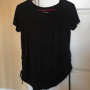 T shirt with Criss Crosses on the sides
